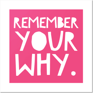 Remember your why Posters and Art